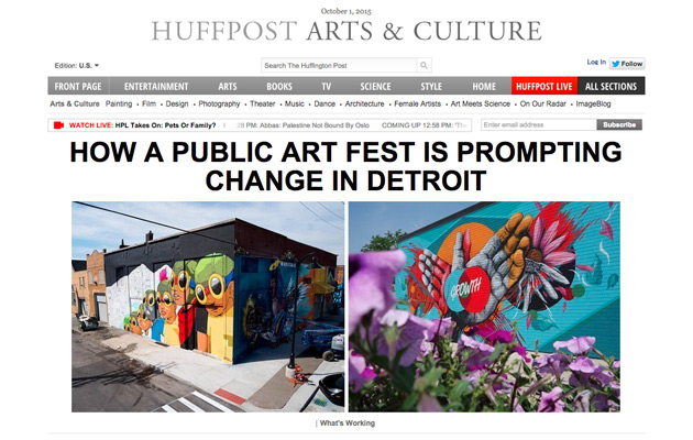 Huffington Post Arts National Features Murals In The Market